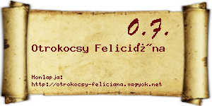 Otrokocsy Feliciána névjegykártya